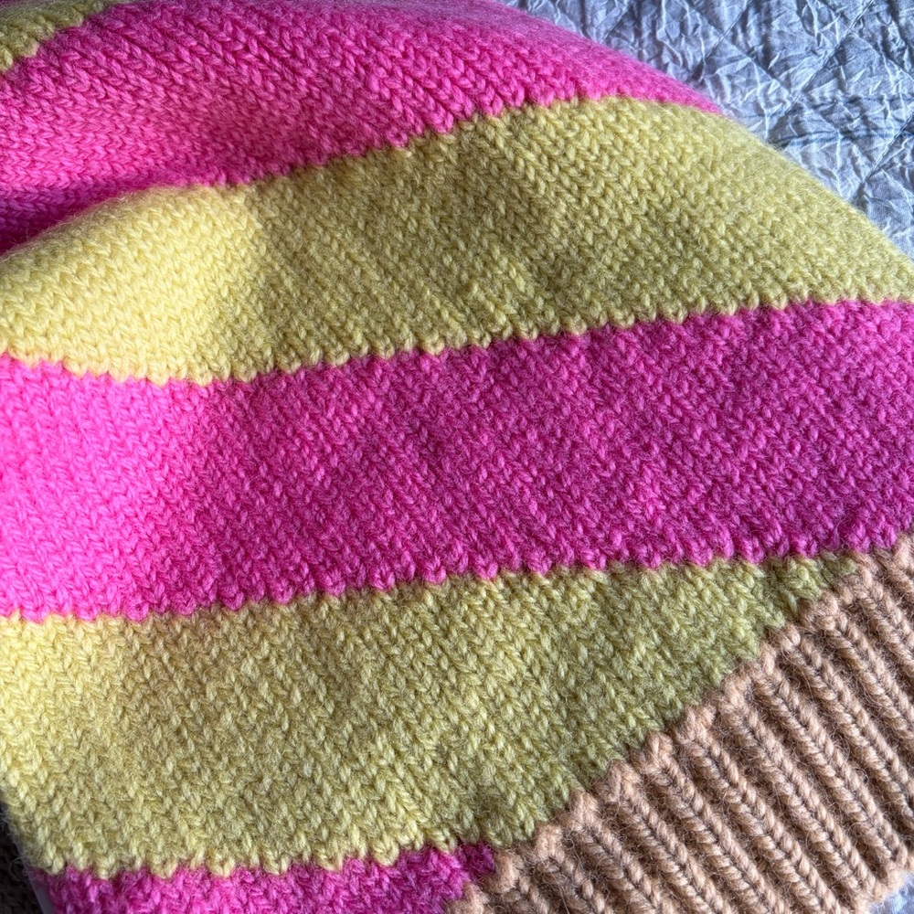 NWT Meryll Rogge Striped Wool Scarf - Picture 4 of 5